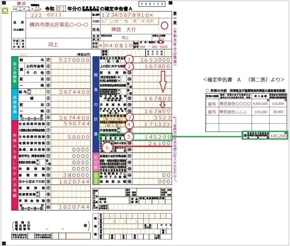 確定申告 会社員